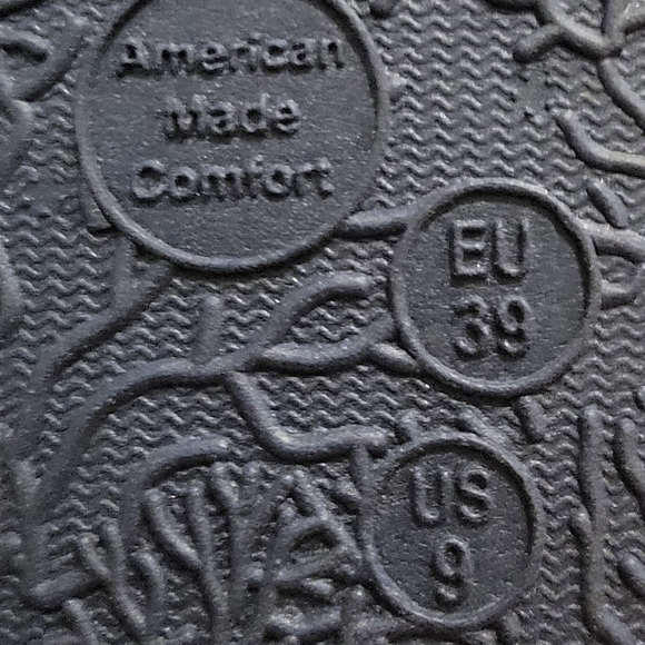 New navy sandals with cute starfish. Never worn. Size 9/European 39. - Picture 5 of 5